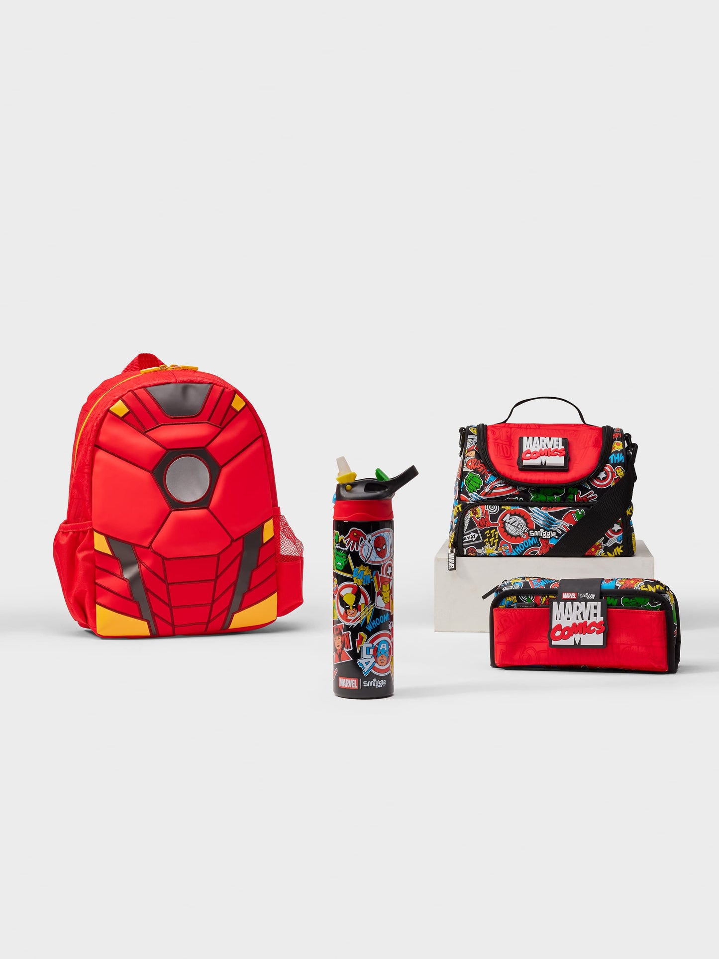 Smiggle - Marvel 4lü Anaokulu Çanta Seti