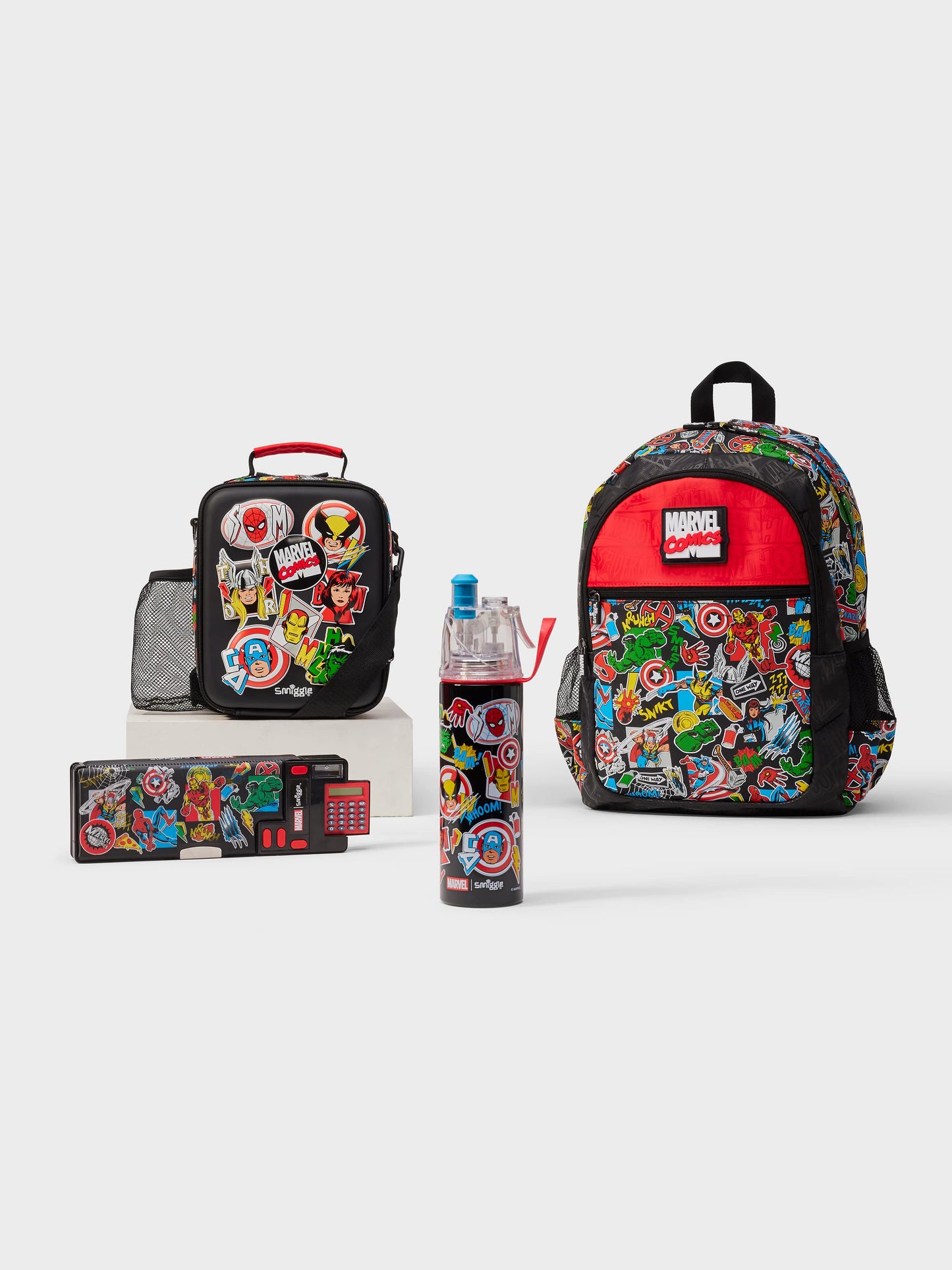 Smiggle - Marvel 4-Piece School Bag Set