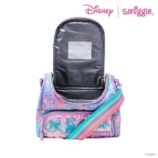 Smiggle - Disney Princess Double-Layer Lunch Bag with Shoulder Strap