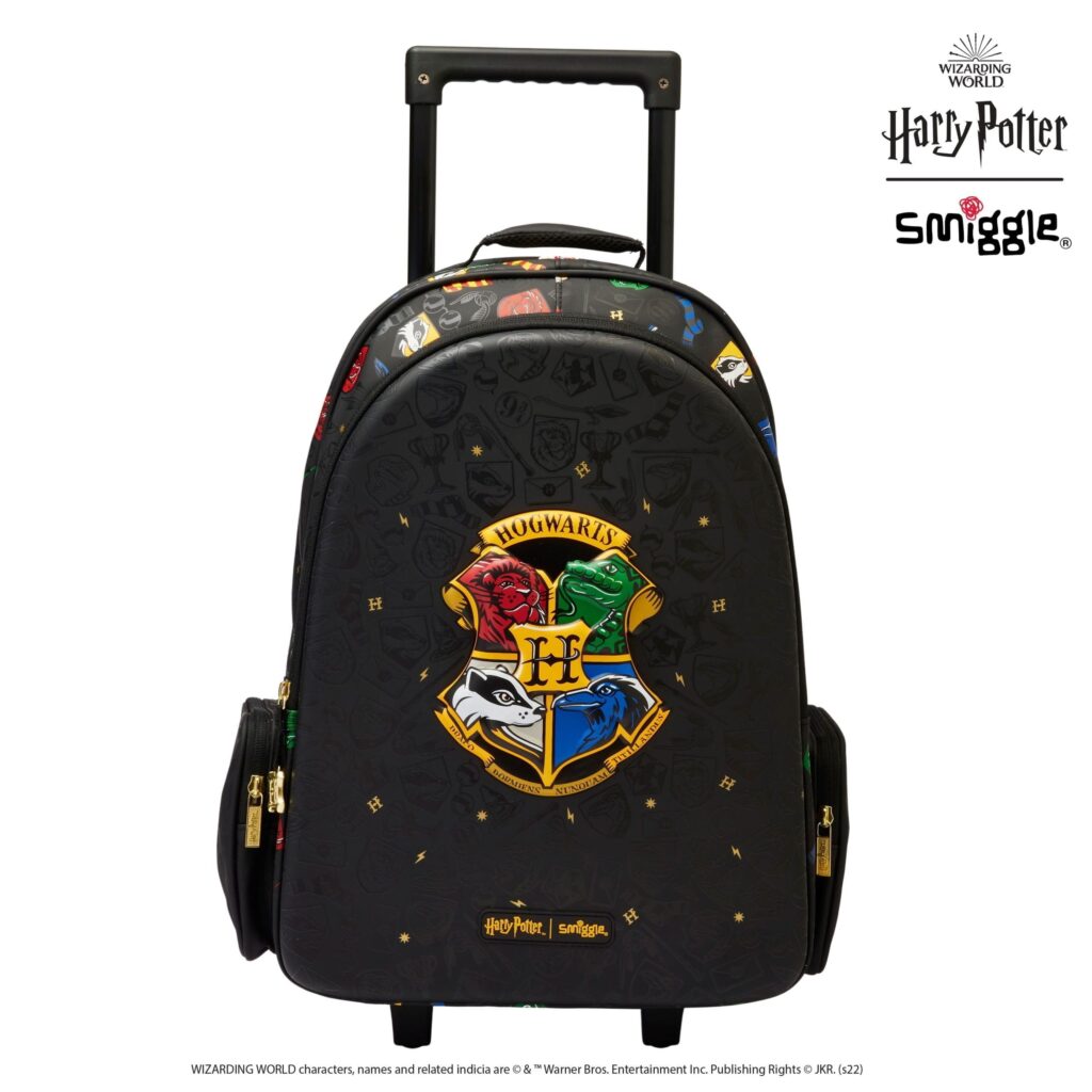 Smiggle - Harry Potter Light-Up Wheeled Trolley Bag