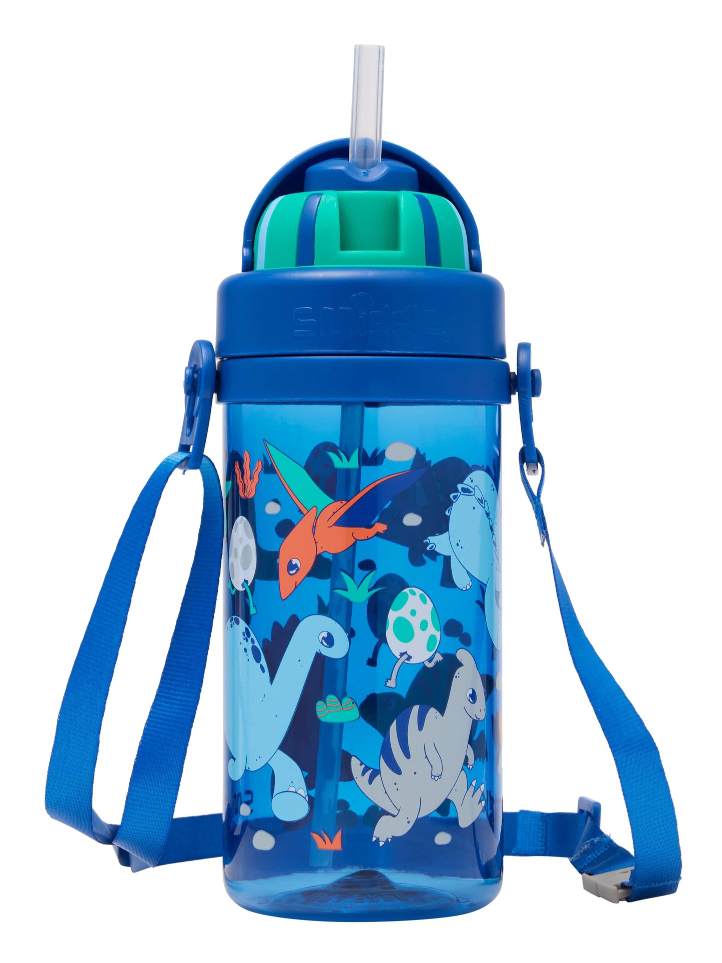 Smiggle - Out & About 400ml Hanging Water Bottle with Straw
