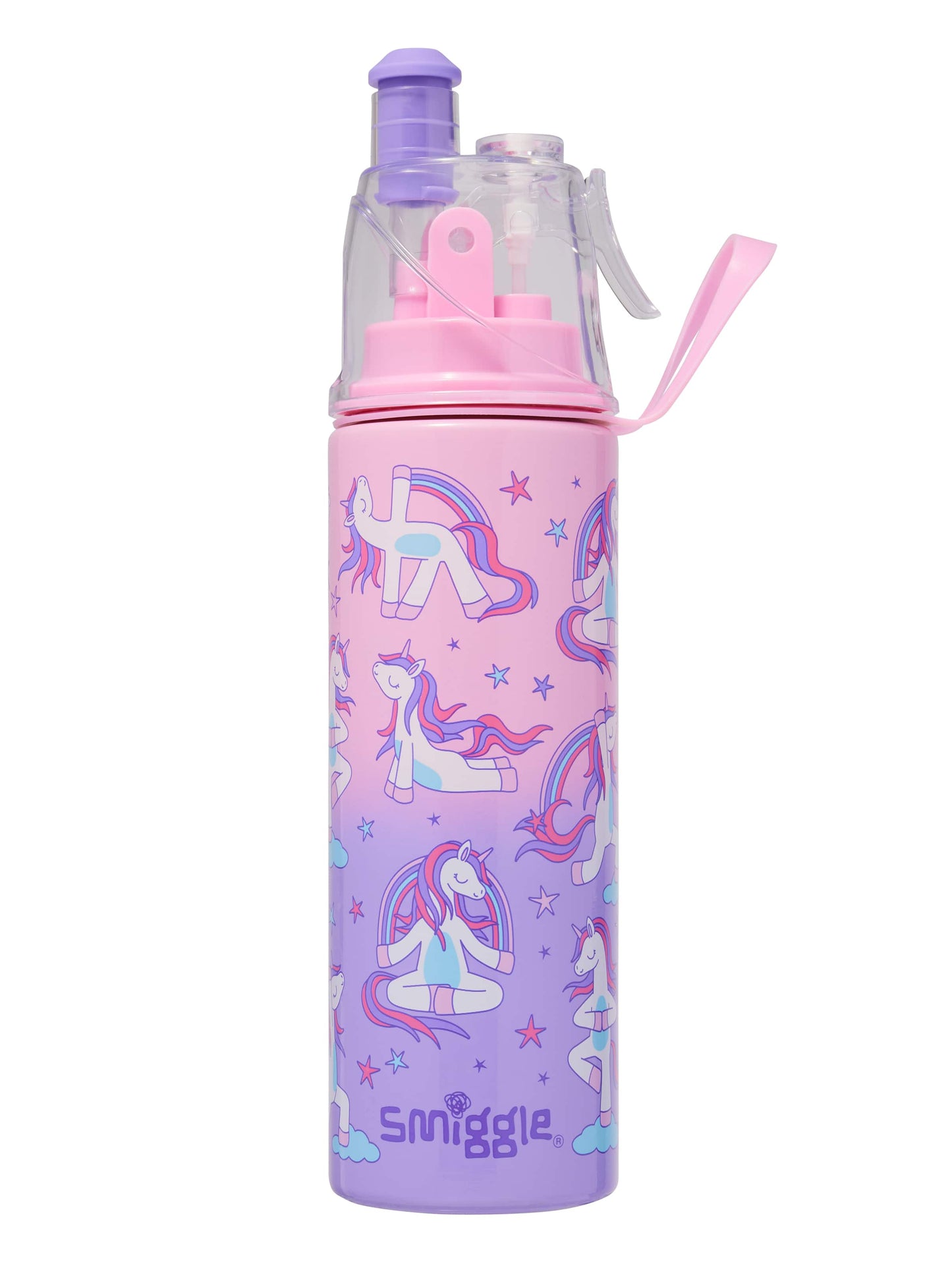 Smiggle - Energize Water Spray Stainless Steel 500ml Water Bottle