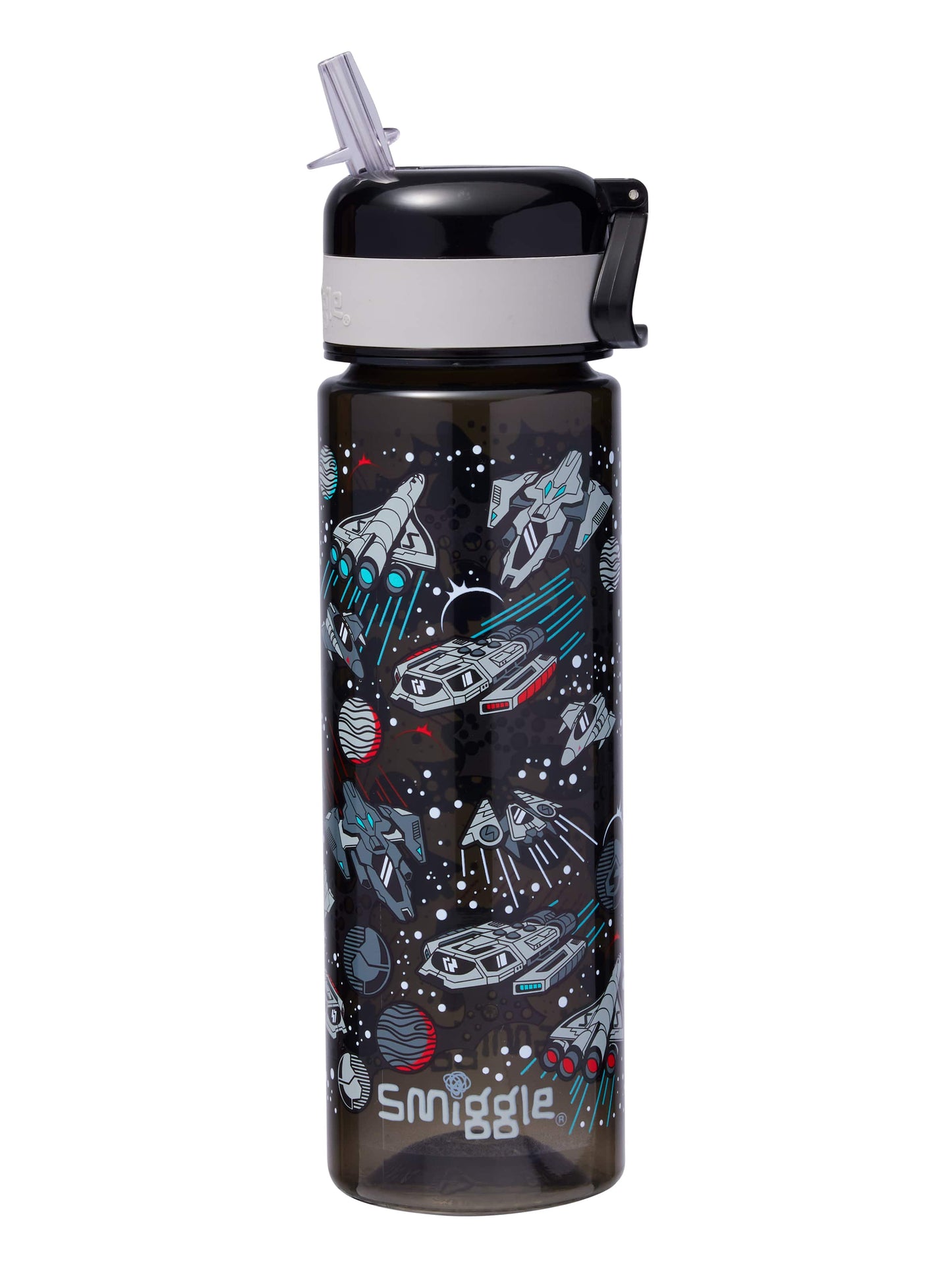 Smiggle - Eclipse 650 ML Water Bottle with Straw