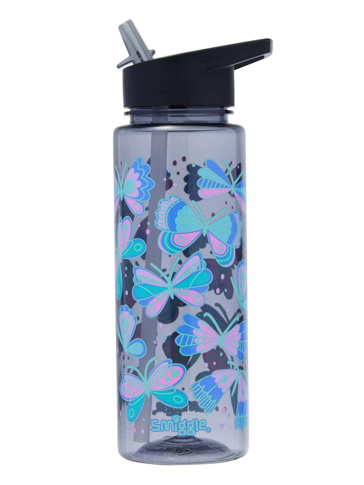 Smiggle - Elements 740 ML Water Bottle with Straw