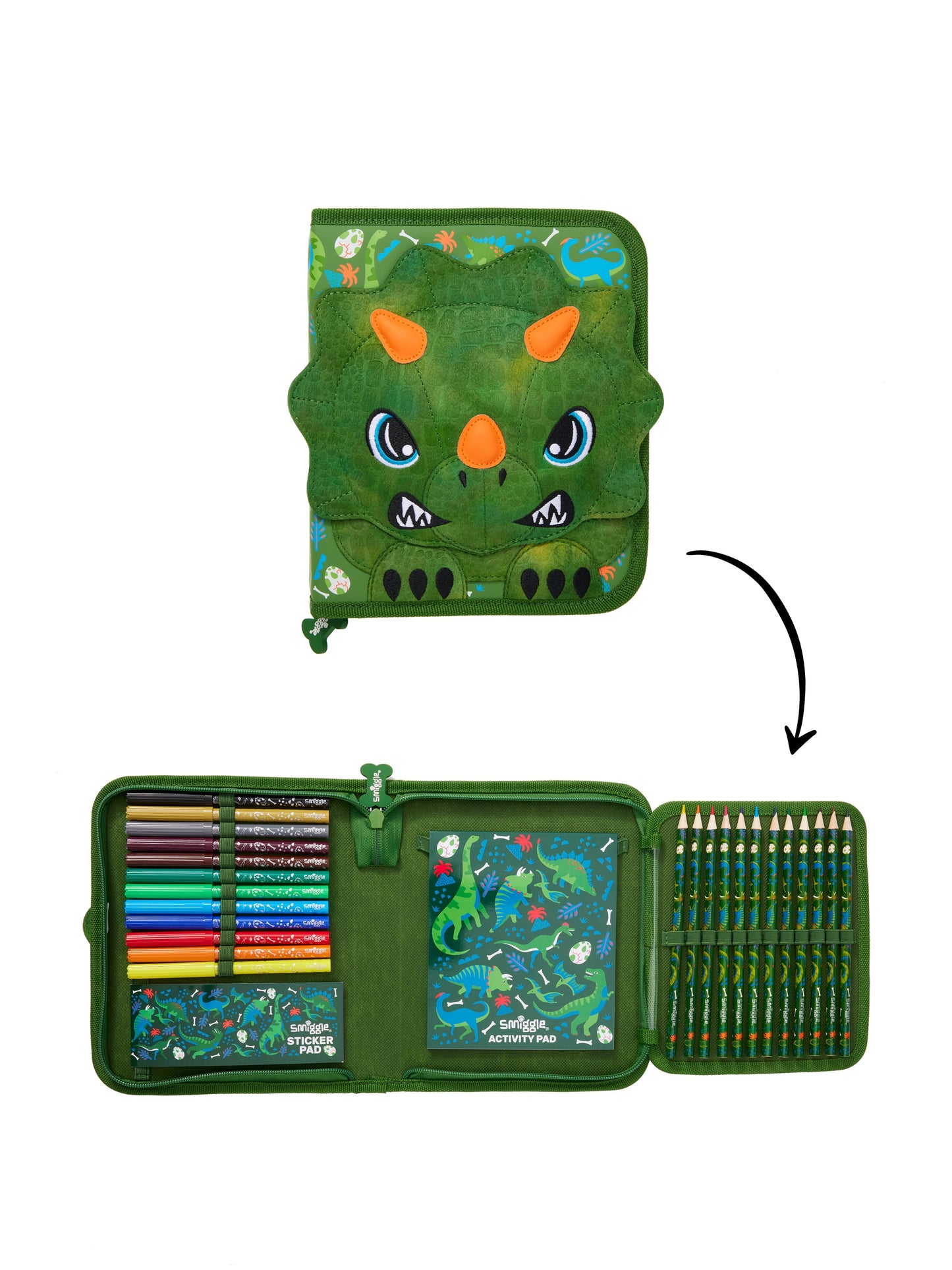 Smiggle - Fluffy Stationery Set and Pencil Case