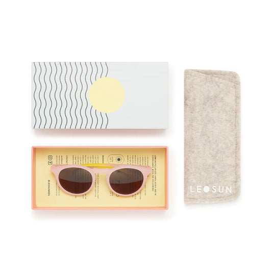 Leosun - Soft Pink Polarized UV400 Kids Sunglasses 3-8 Years