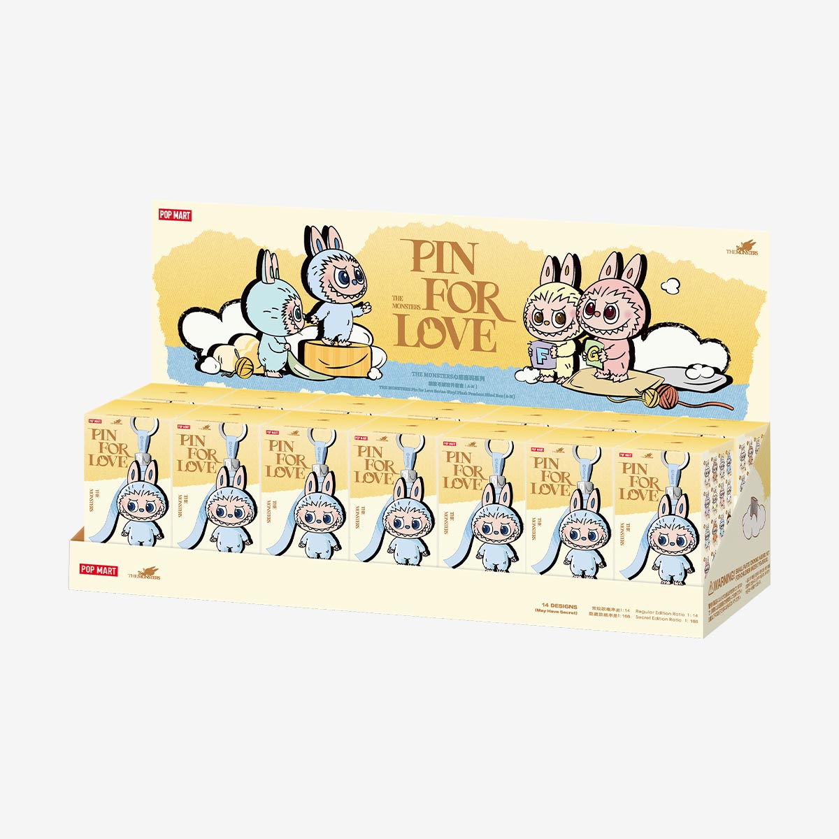 PopMart - Original Labubu Pin For Love Series Surprise Blind Pack