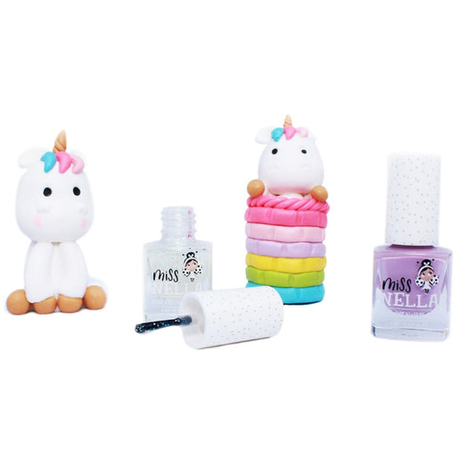 Miss Nella - Confetti Clouds: Glitter Top Coat Peel-Off Nail Polish