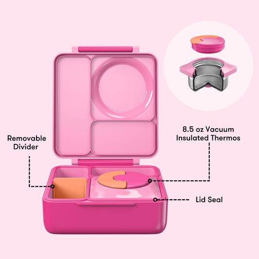 Omiebox - Insulated Fairy Pink Bento Lunch Box