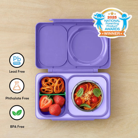 Omiebox - UP Thermally Insulated 2nd Generation Galaxy Purple Bento Lunch Box
