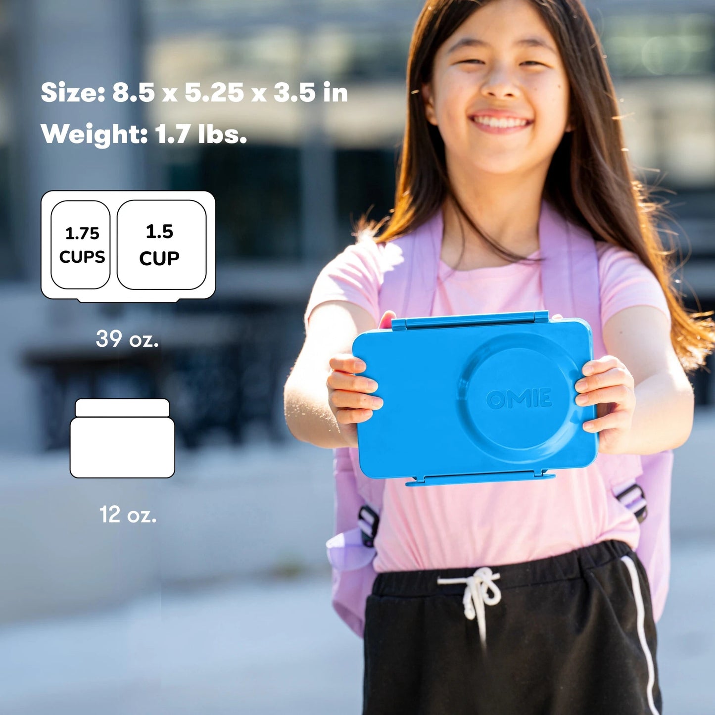 Omiebox - UP Thermally Insulated 2nd Generation Cosmic Blue Bento Lunch Box