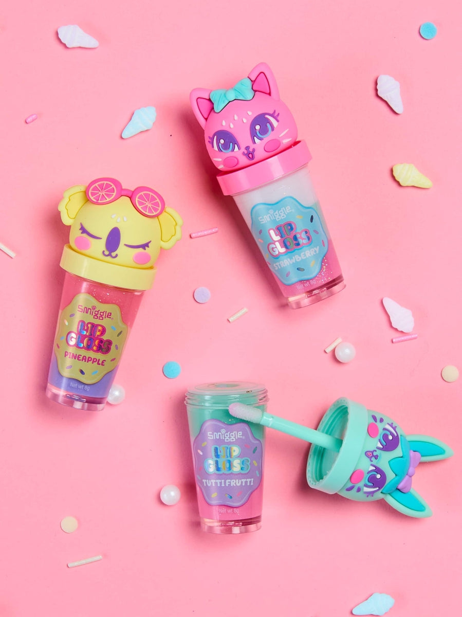 Smiggle - Kids Strawberry Lip Balm and Gloss