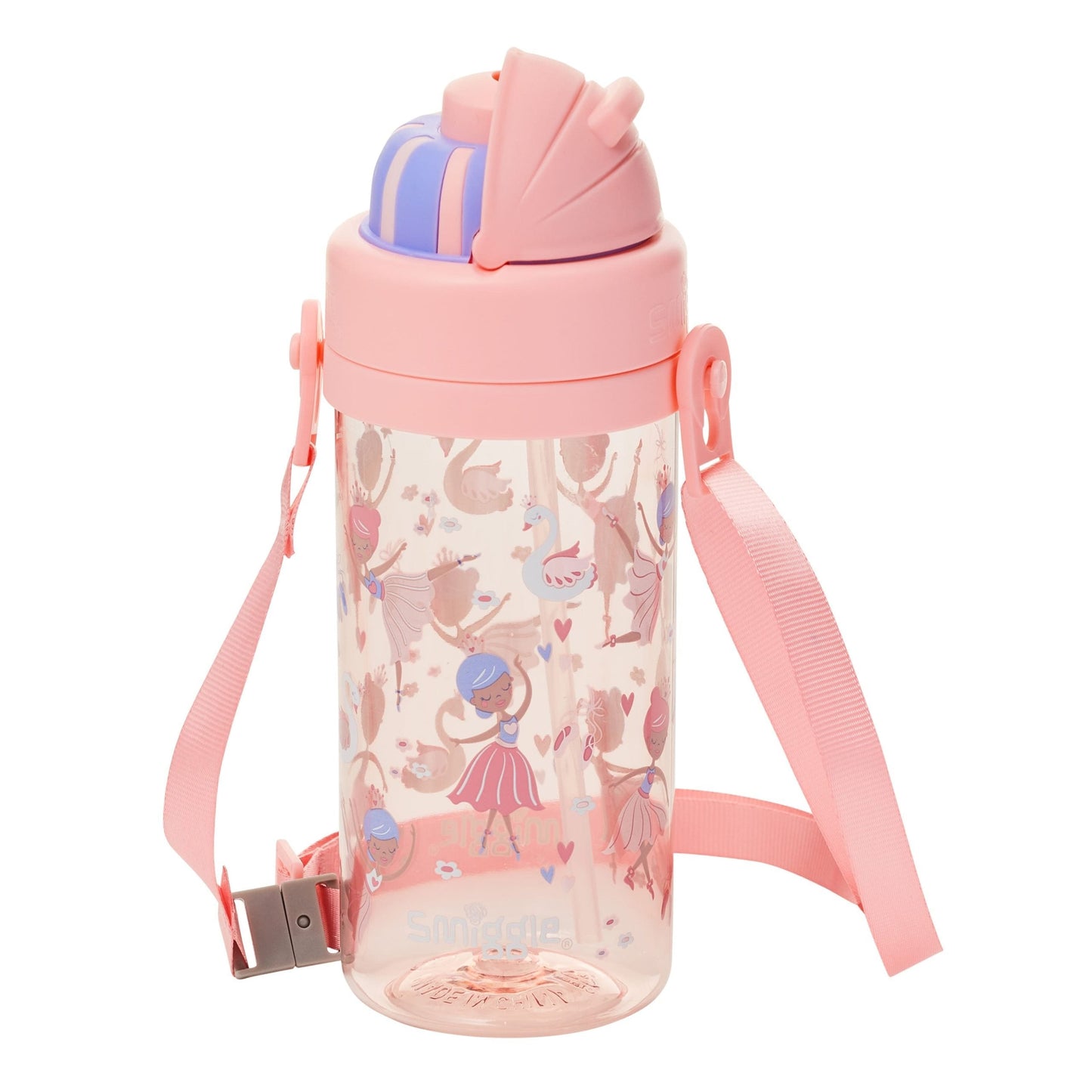 Smiggle - La La Teeny Tiny 400 ML BPA-Free Hidden Water Bottle with Straw