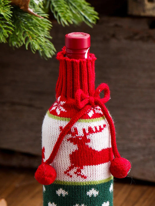 Dinossi - New Year's Knitwear Special Design Wine Bottle Dress