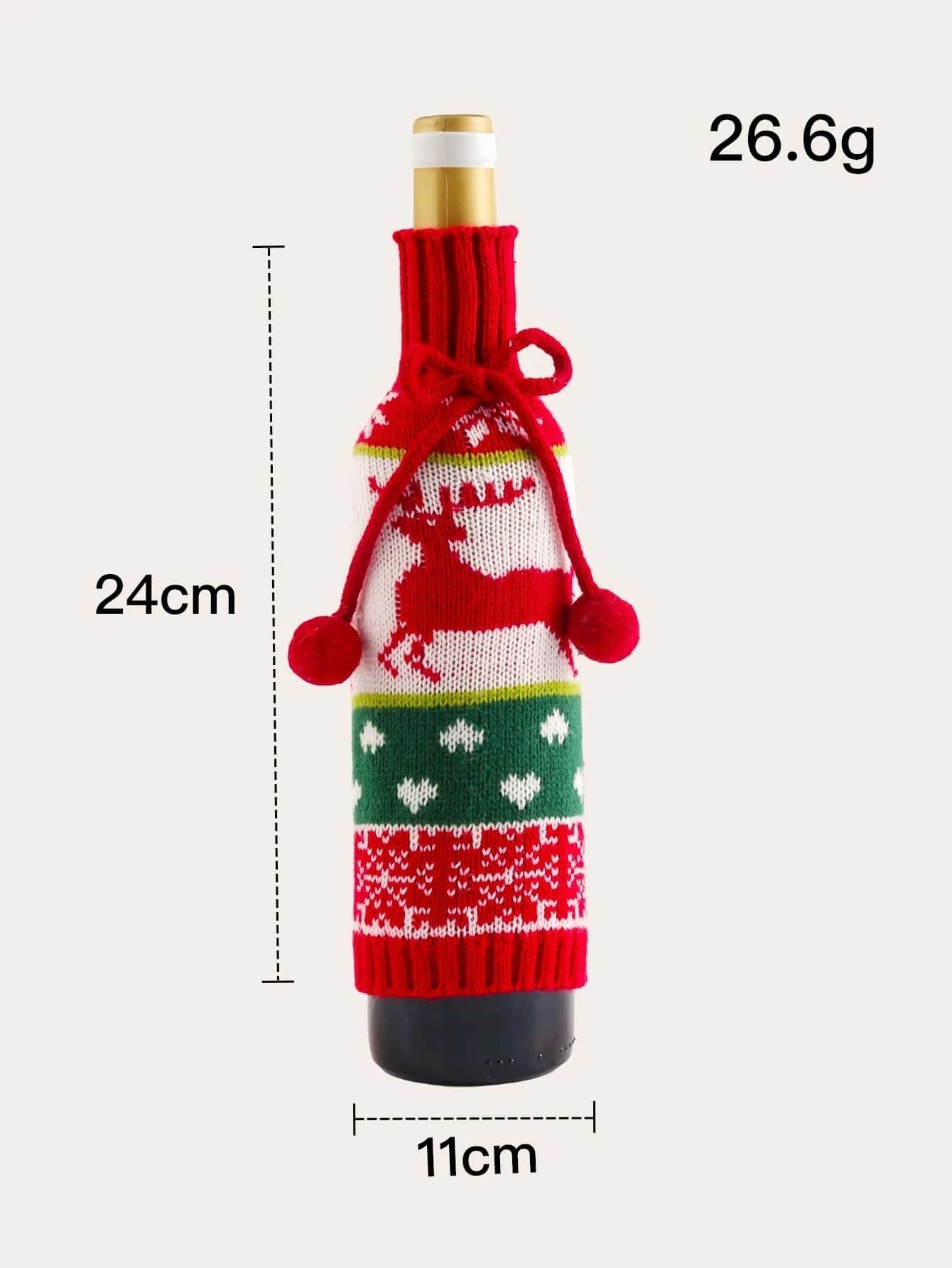 Dinossi - New Year's Knitwear Special Design Wine Bottle Dress
