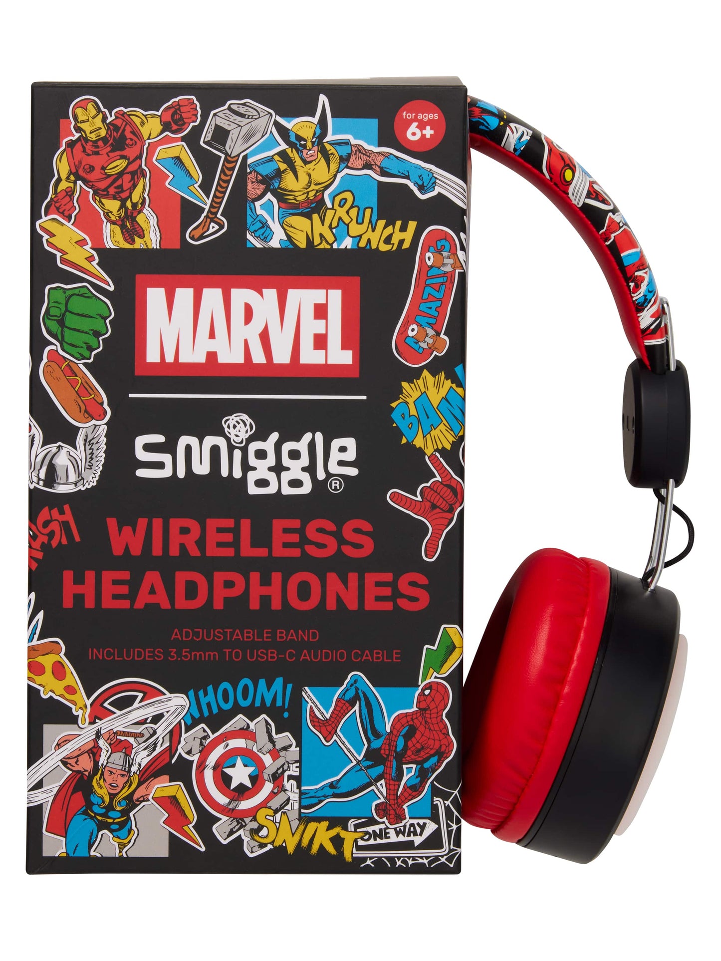 Smiggle - Marvel Wireless Over-Ear Headphones