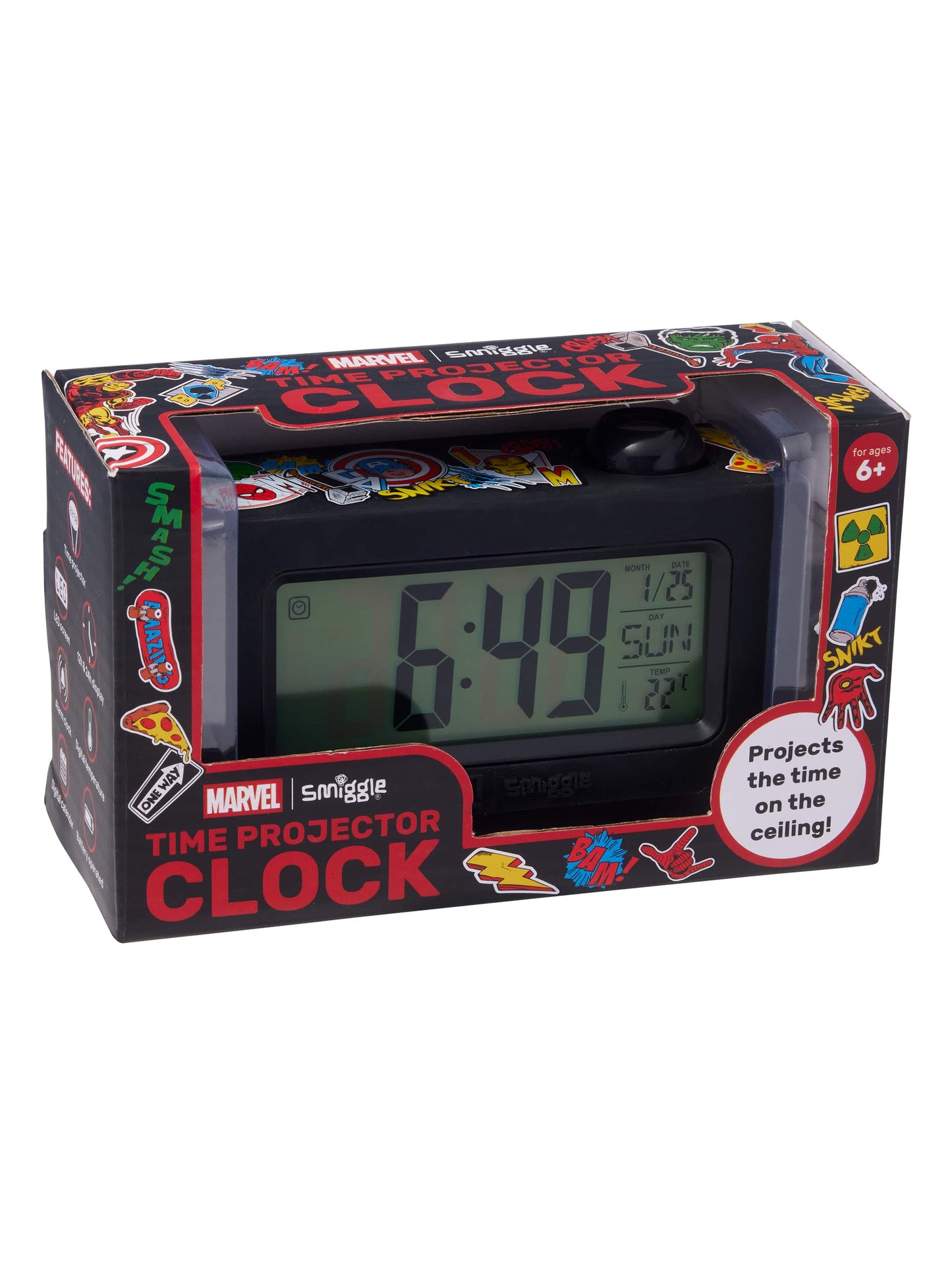 Smiggle - Marvel Digital Desk Clock