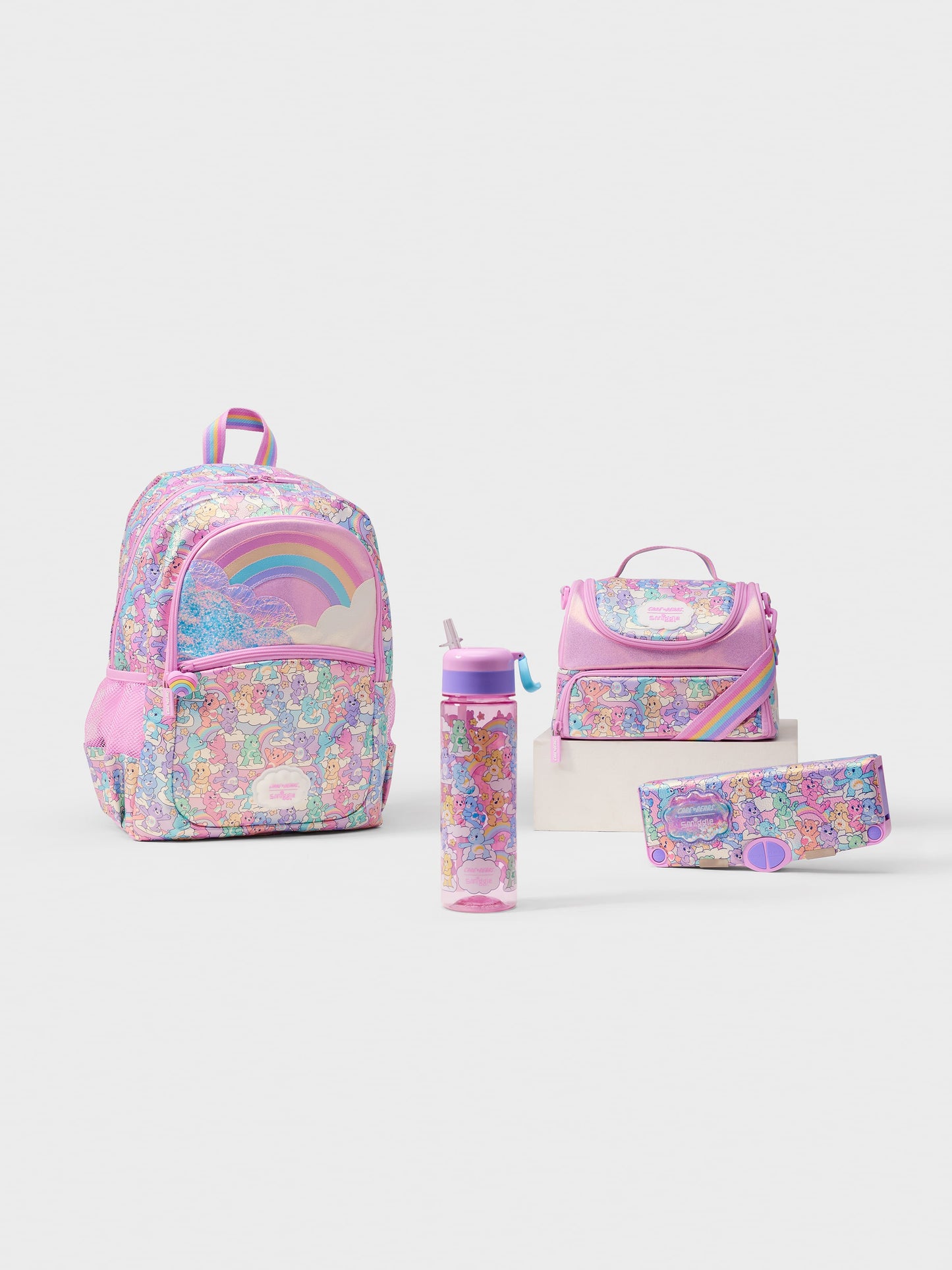 Smiggle - Care Bears 4-Piece School Bag Set