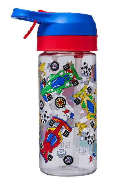 Smiggle - Hali Junior Automatic Water Spray Bottle with Straw, 440ml