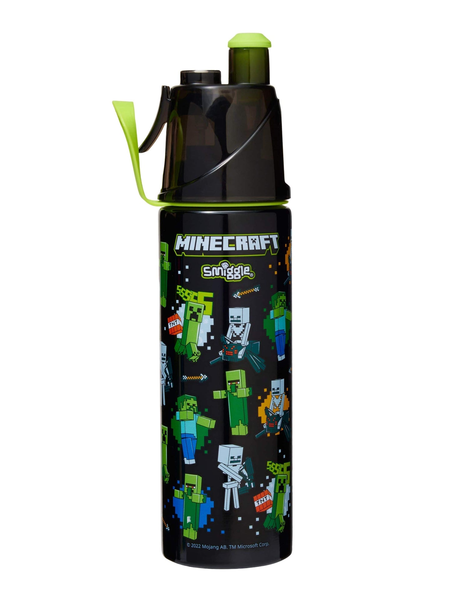 Smiggle - Minecraft  Su Püskürtmeli Çelik 500Ml Matara
