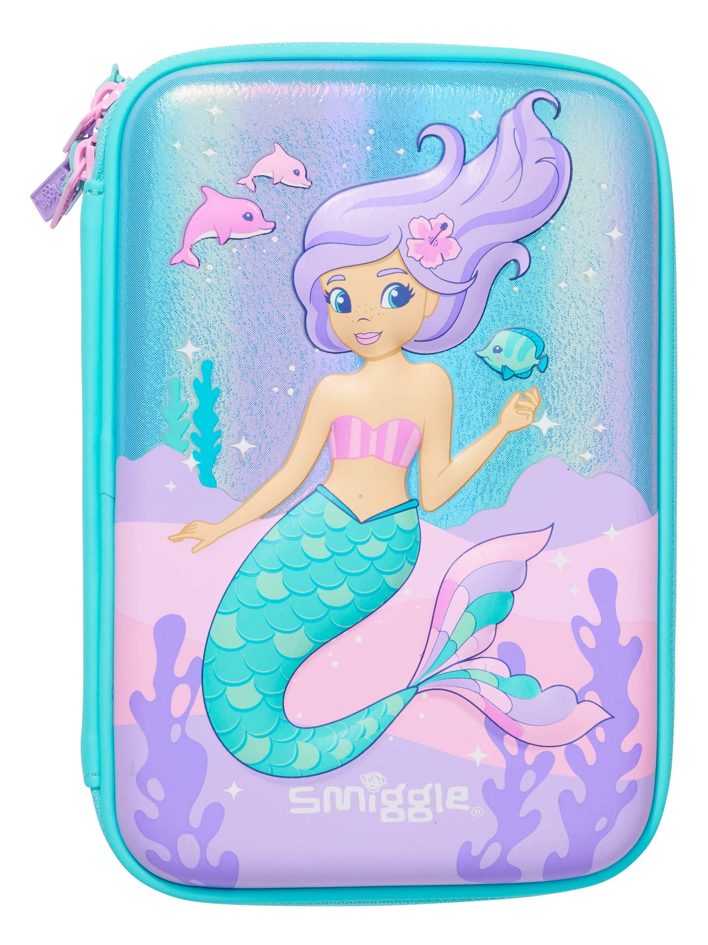 Smiggle - Dynamic 3-Compartment Hardtop Pencil Case