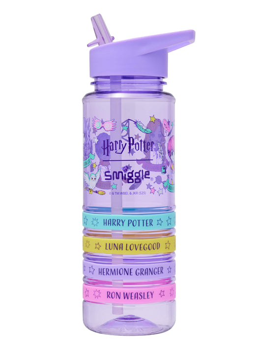 Smiggle - Harry Potter 750 ML Water Bottle with Straw