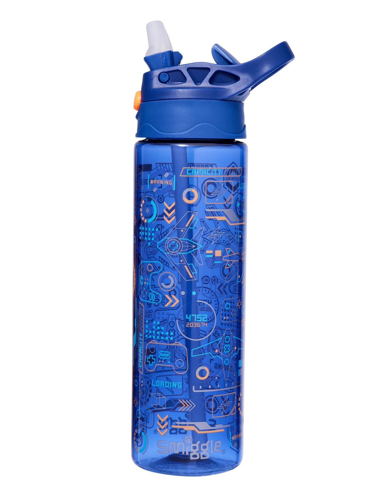 Smiggle - 650 ML Water Bottle with Beta Straw