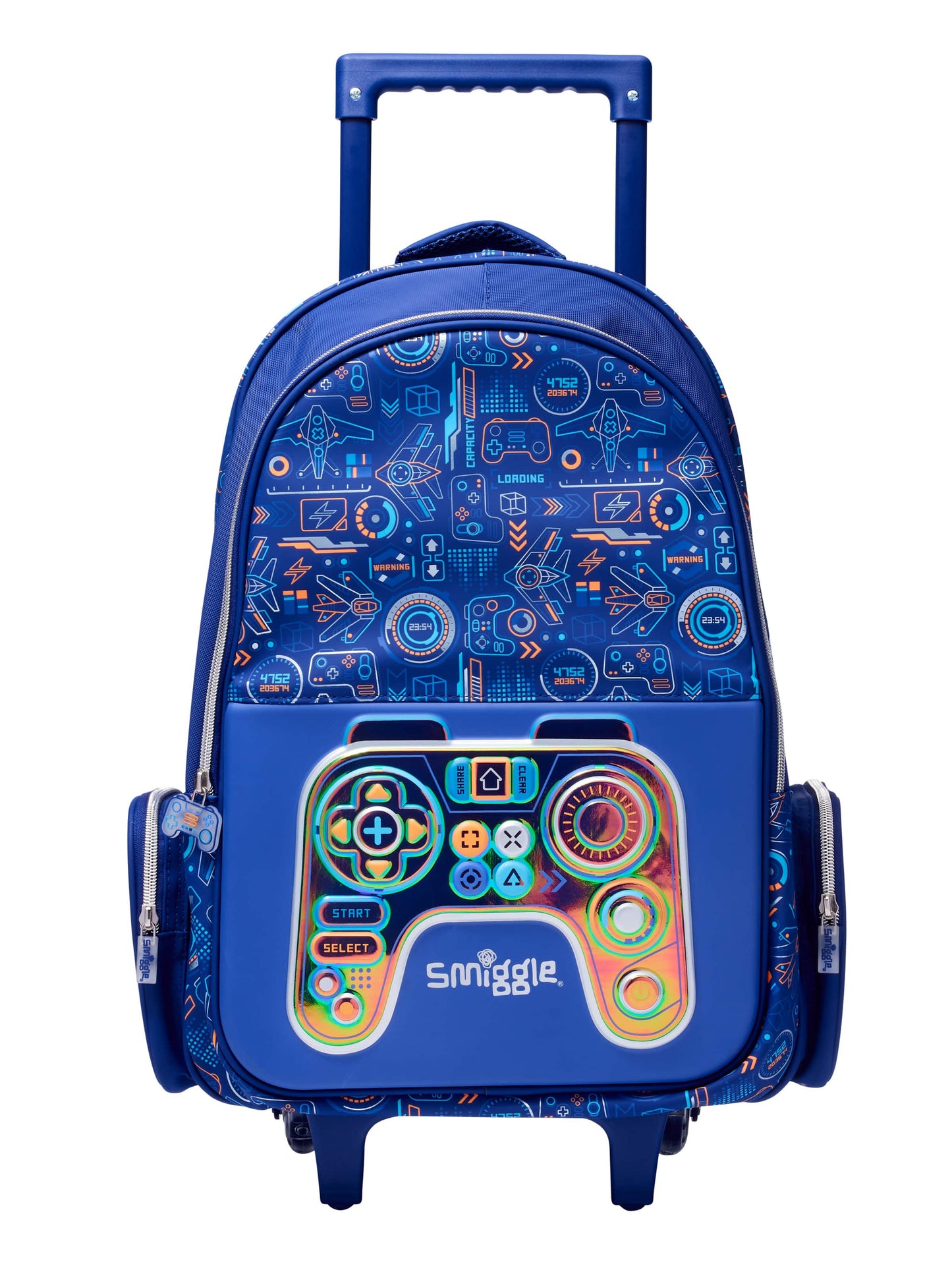 Smiggle - Beta Light-Up Wheeled Trolley Bag