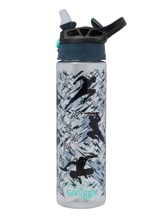 Smiggle - All Stars 650 ML Water Bottle with Straw