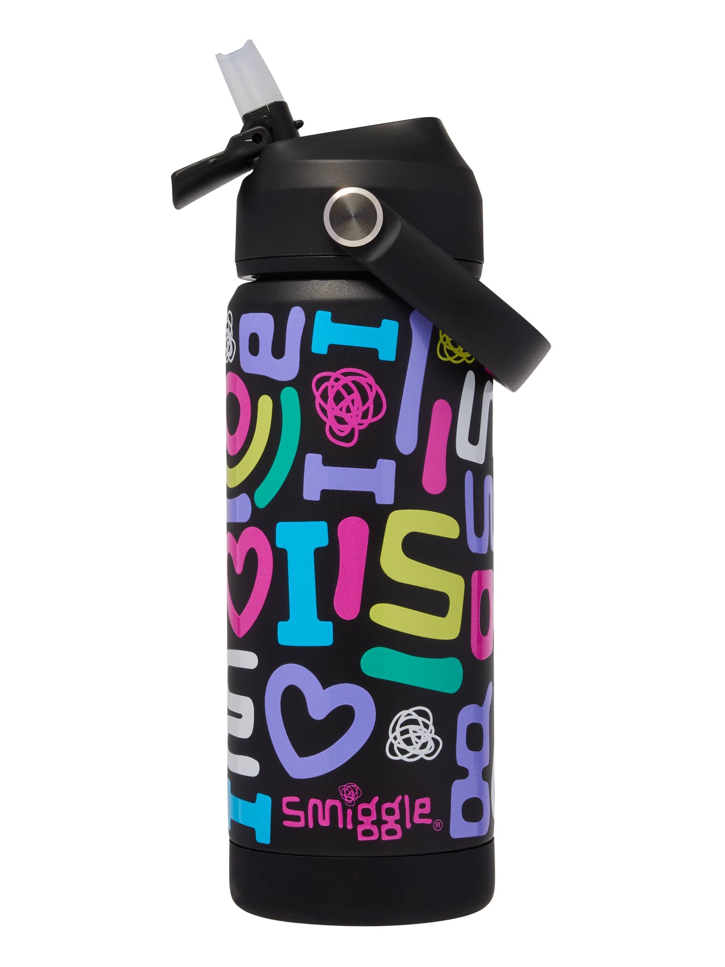 Smiggle - Squiggle Steel 550ML Water Bottle
