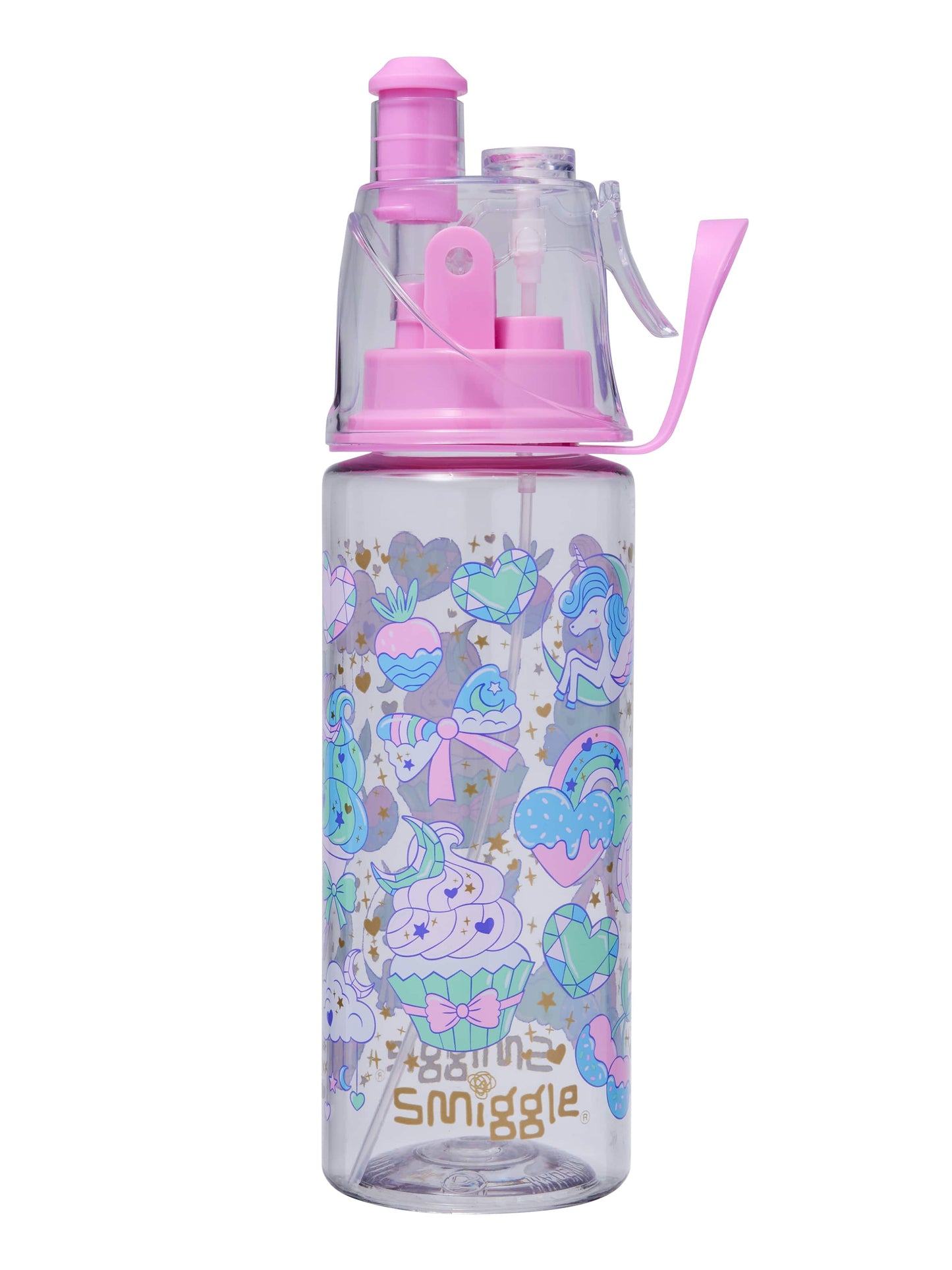 Smiggle - Radiant Water Spray 560ml Water Bottle