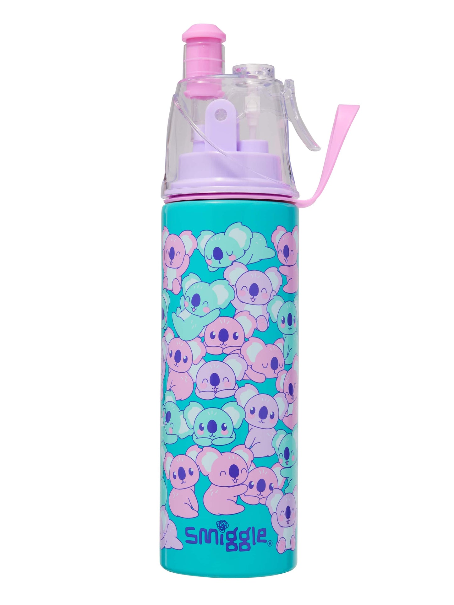 Smiggle - Energize Water Spray Stainless Steel 500ml Water Bottle