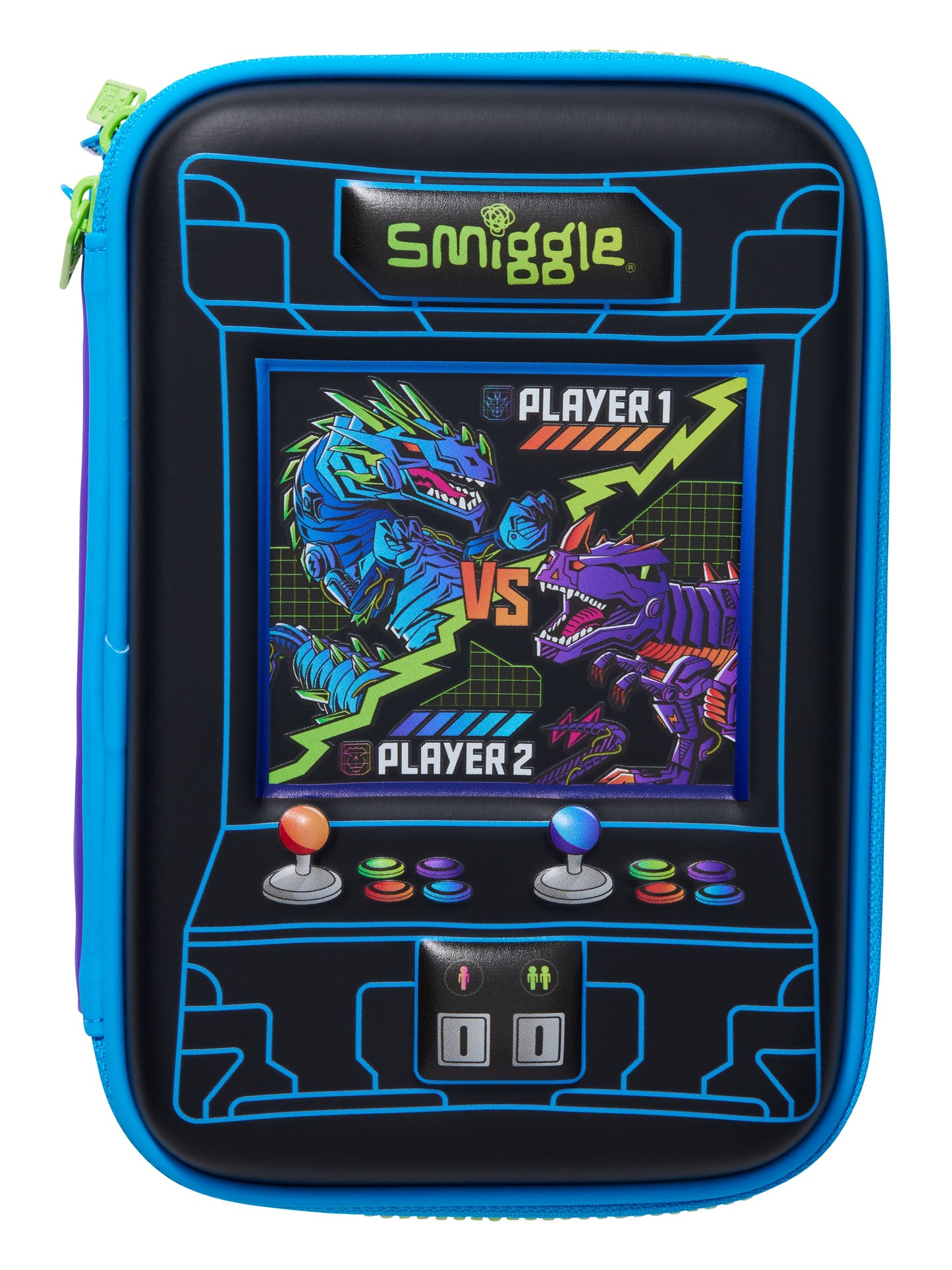 Smiggle - Spectacular 3-Compartment Hardtop Pencil Case