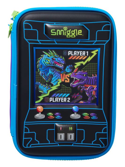 Smiggle - Spectacular 3-Compartment Hardtop Pencil Case