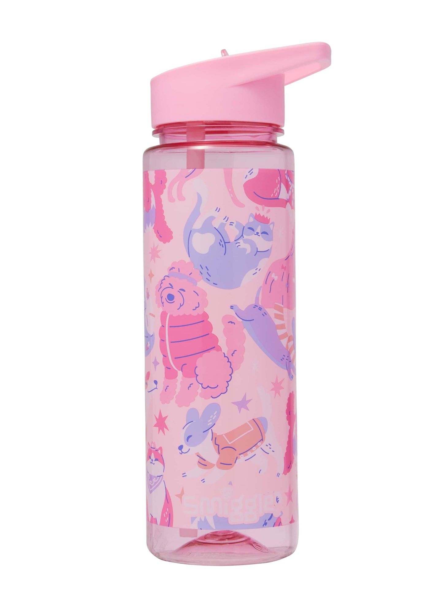 Smiggle - Surreal 650 ML Water Bottle with Straw