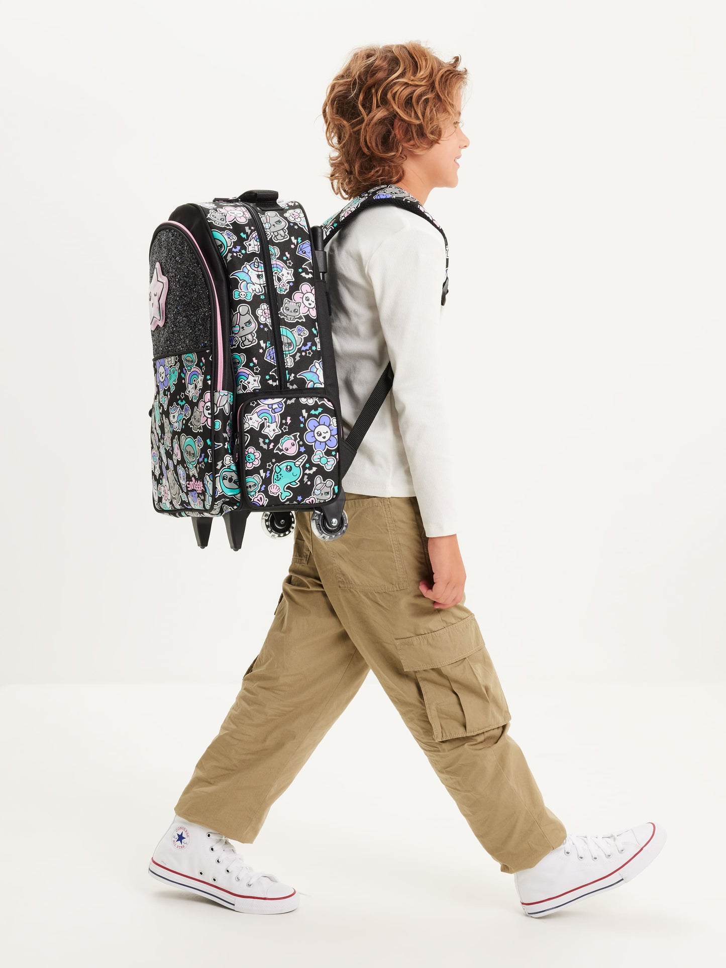 Smiggle - Trailblazer Light-Up Wheeled Trolley Bag