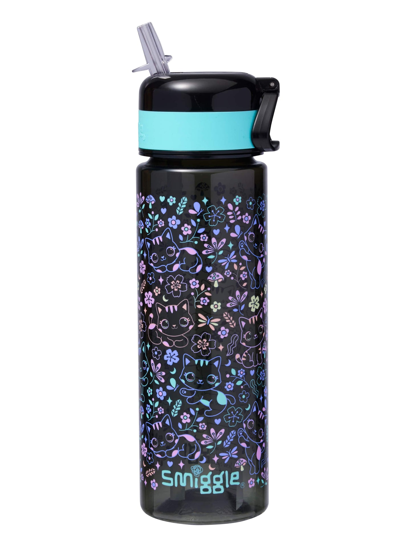 Smiggle - Eclipse 650 ML Water Bottle with Straw