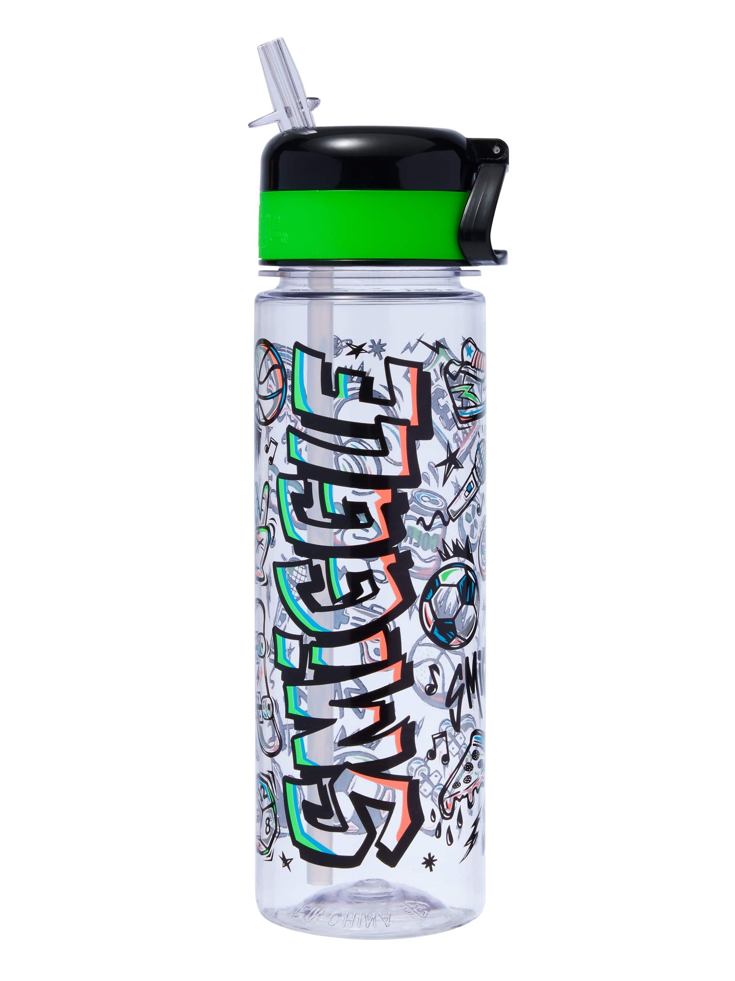 Smiggle - Smiggler 650 ML Water Bottle with Straw