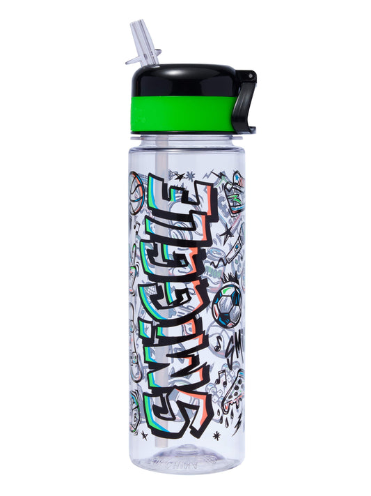Smiggle - Smiggler 650 ML Water Bottle with Straw