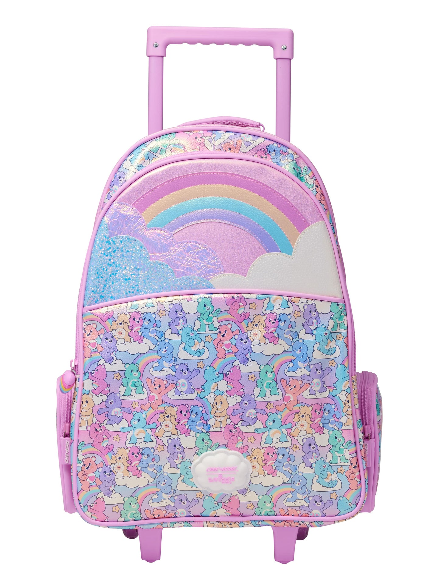 Smiggle - Care Bears Light-Up Wheeled Trolley Bag