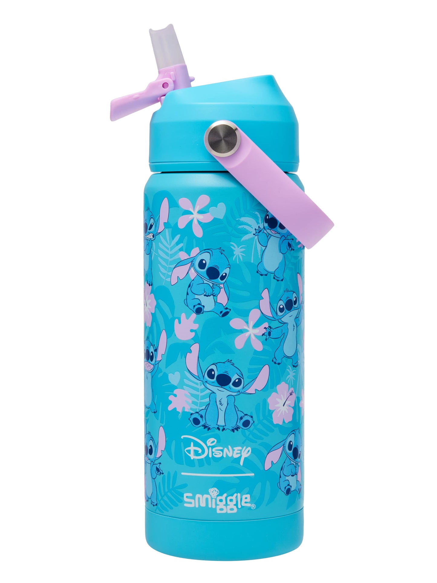Smiggle - Stitch Steel 550ML Water Bottle