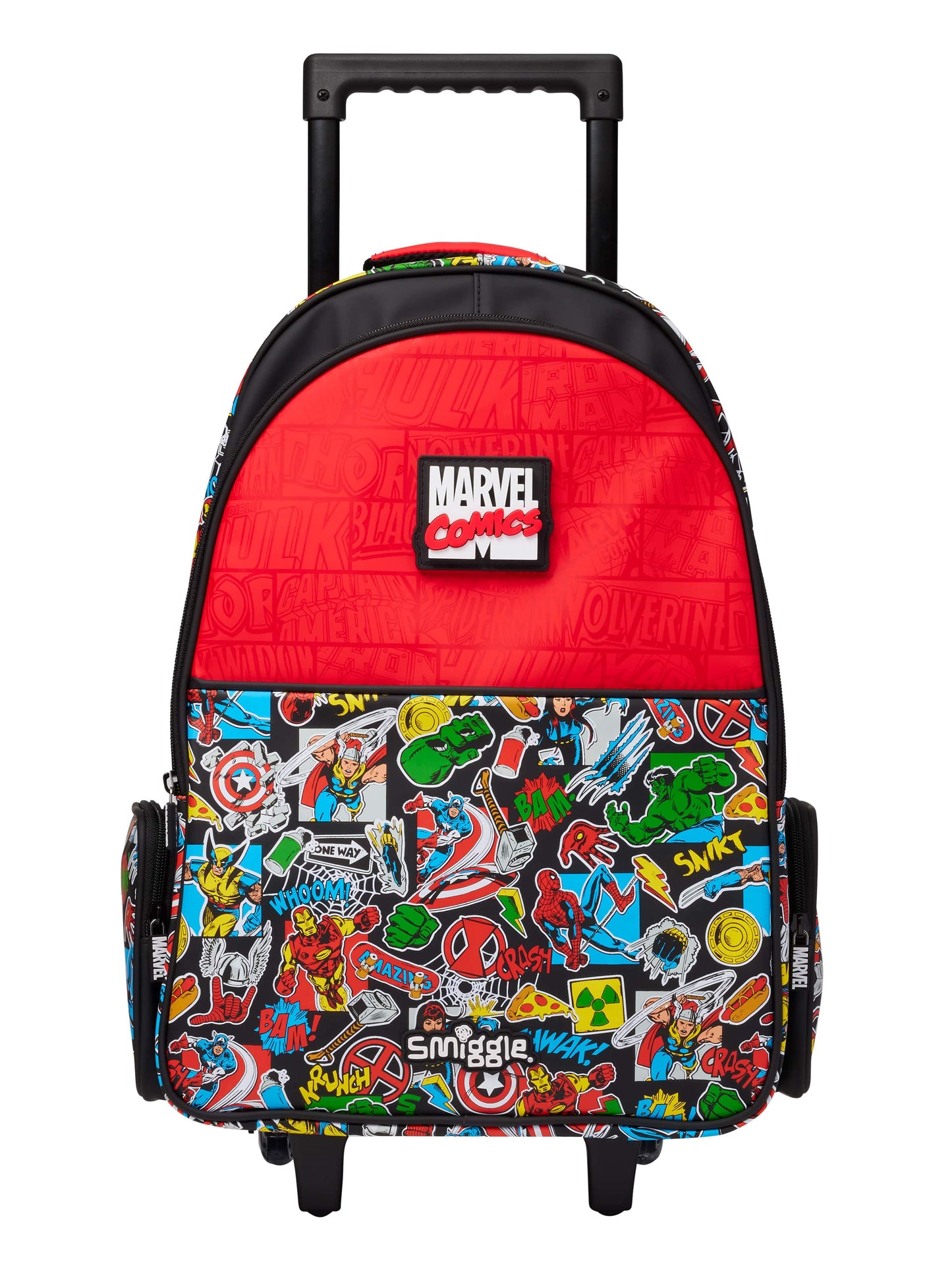 Smiggle - Marvel Light-Up Wheeled Trolley Bag