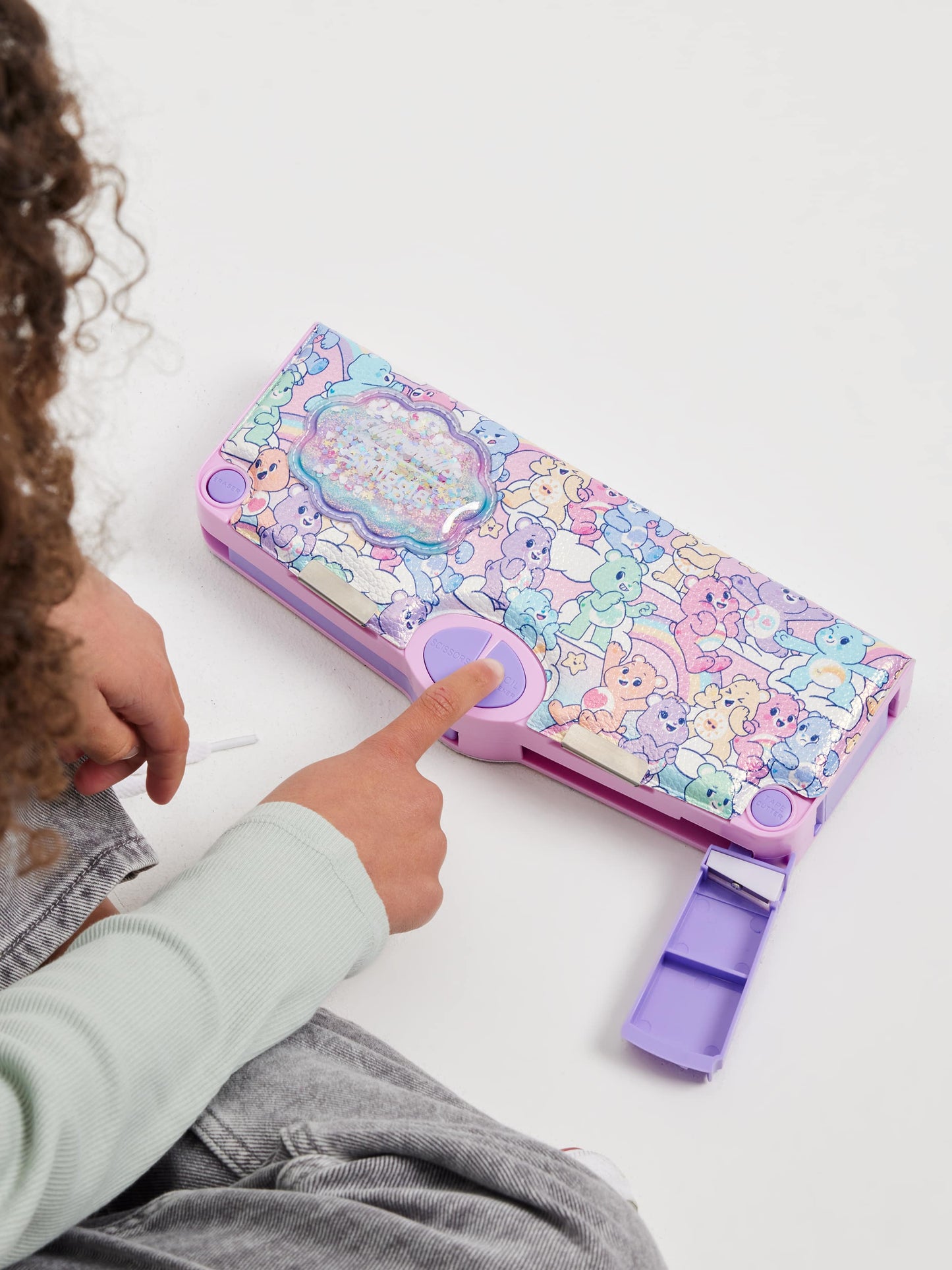 Smiggle - Care Bears Pop Out Automatic Pencil Case and Stationery Set