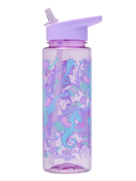 Smiggle - Elements 740 ML Water Bottle with Straw