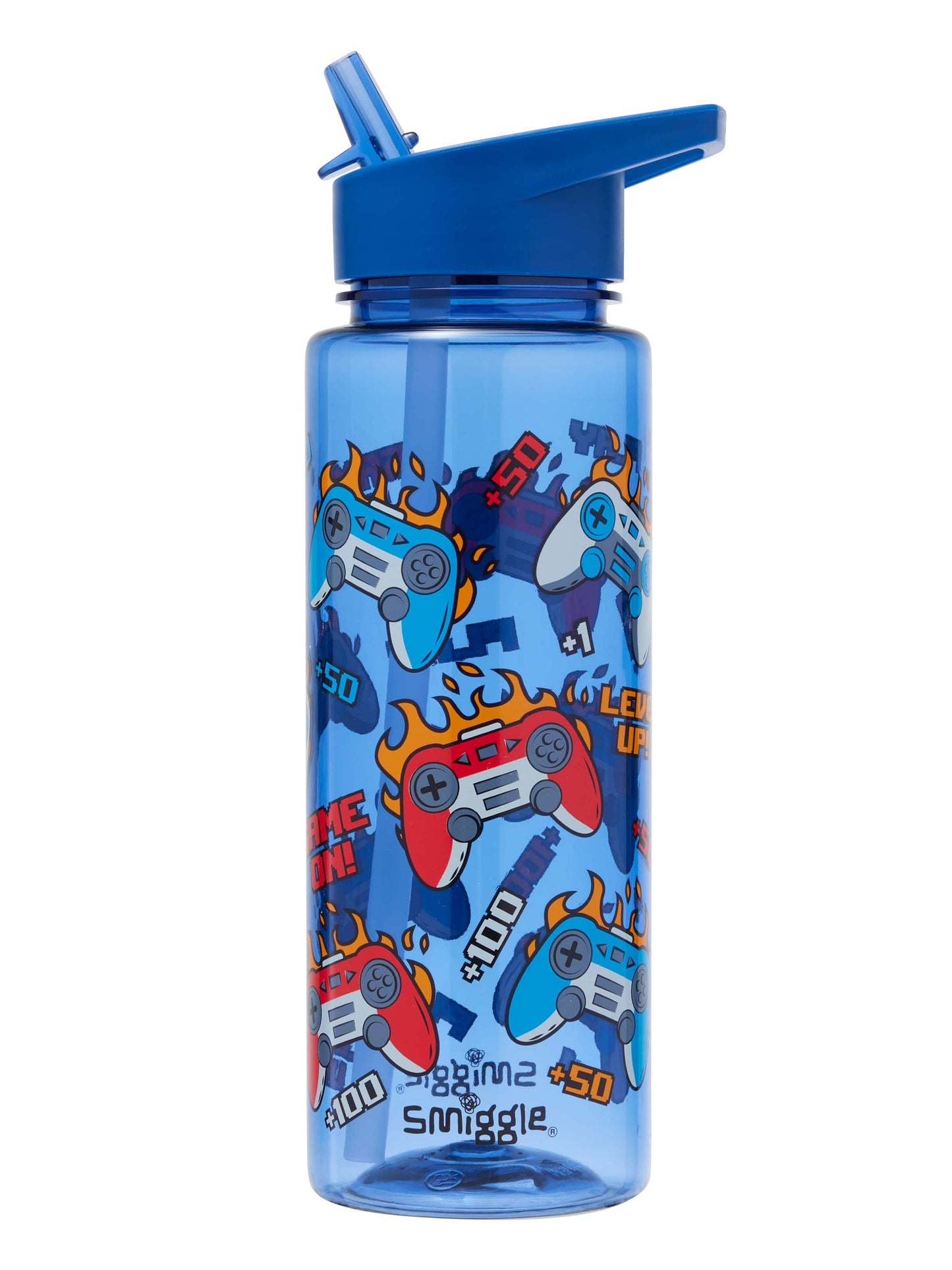 Smiggle - Elements 740 ML Water Bottle with Straw
