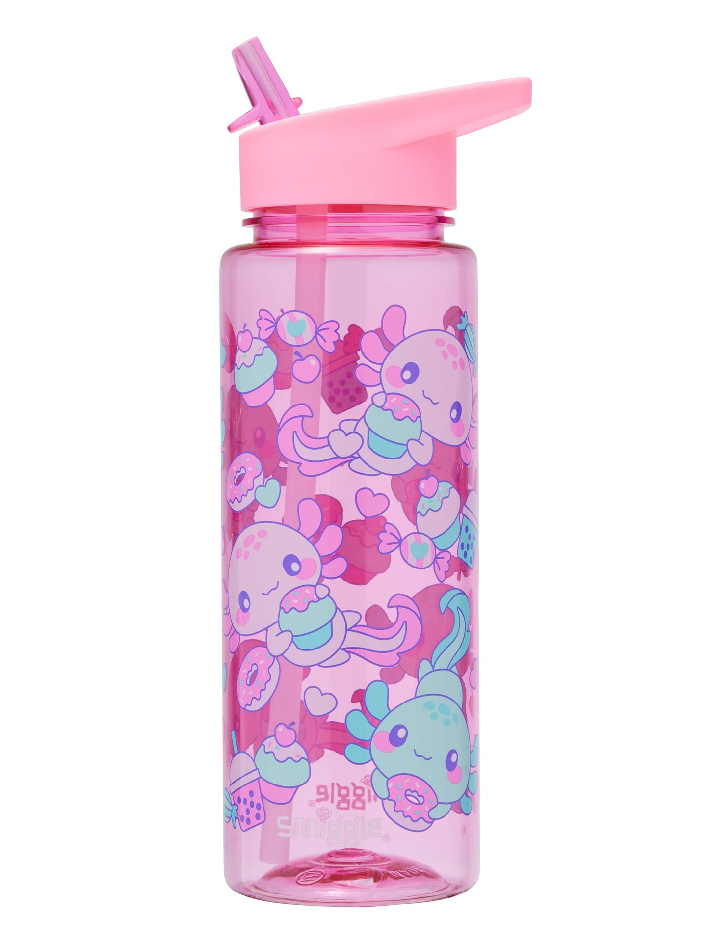 Smiggle - Elements 740 ML Water Bottle with Straw