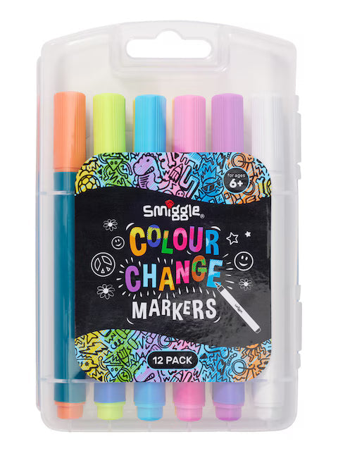Smiggle - 12li Renk Değiştiren Markers Kalemler
