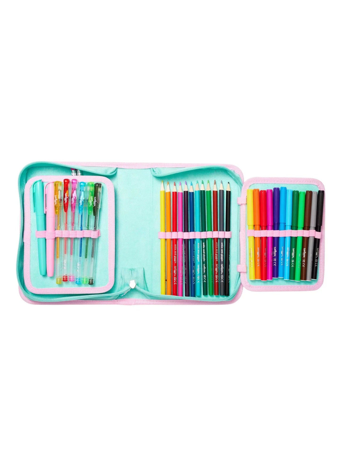 سميجل - طقم مقلمة وأدوات مكتبية بتصميم فلامنجو وايلد سايد