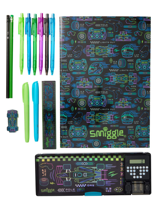 Smiggle - Wonderland Stationery Set and Automatic Pencil Case