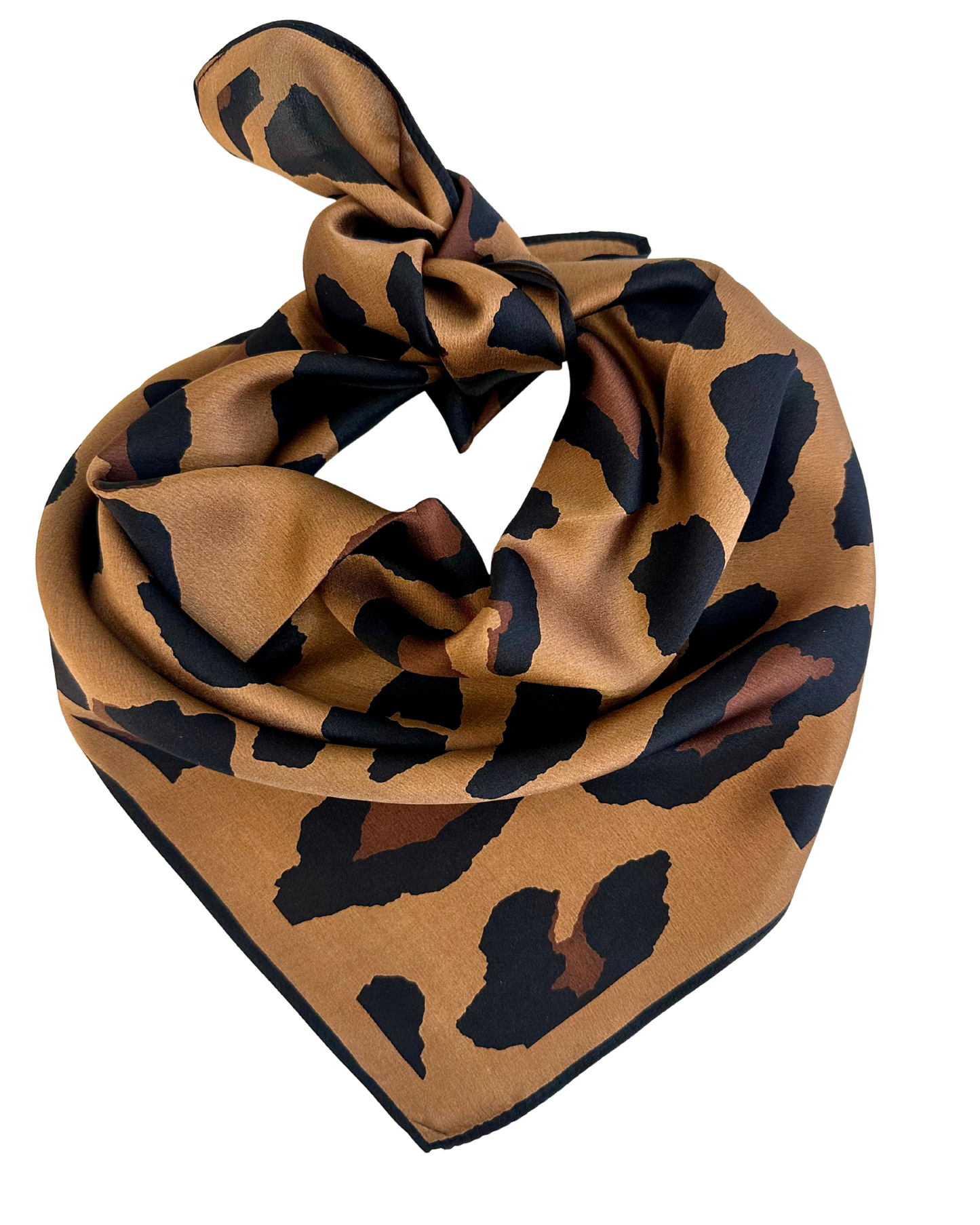 Baveal - Ambre Noir 100% Mulberry Silk Scarf 65 cm